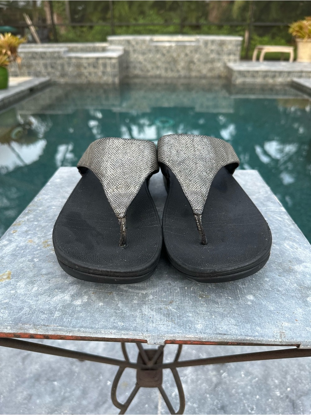 FitFlop Lulu Pewter - Size 11 - In Very Good Used Condition No Box - Fast Ship